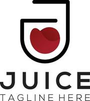 jugo logo modelo diseño vector