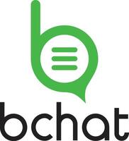 alfabeto letra si con un verde habla burbuja charla logo diseño modelo vector