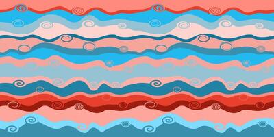 Colorful abstract background in retro style. A bright backdrop for wallpaper and fabric for adults and children. Suitable for background prints and invitations, cards. Vector illustration