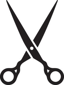 Scissors vector icon flat style on white background. Simple illustration of sewing scissors vector icon for web.