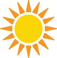 Sun vector symbol icon design. Sunlight illustration isolated on white background.