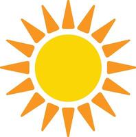 Sun vector symbol icon design. Sunlight illustration isolated on white background.