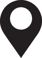 Location pin icon flat vector illustration design. GPS location Map pointer icon Vector Design on White Background.