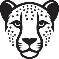 Cheetah head vector illustration isolated on white background. Cheetah logo icon designs vector.
