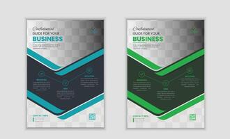 Corporate business flyer template. vector