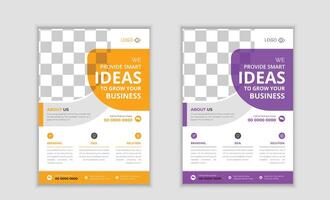 Corporate flyer template. vector