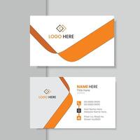 Modern and clean business card template. vector