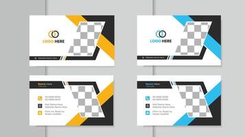 Modern and clean business card template. vector