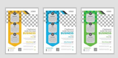 Corporate business flyer template. vector