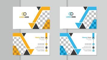 Modern and clean business card template. vector