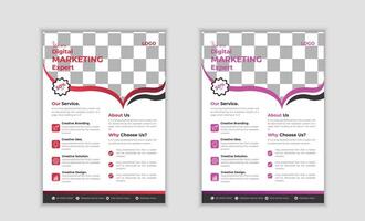 Corporate business flyer template. vector