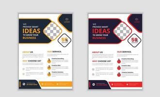 Corporate business flyer template. vector