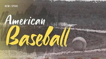 American Baseball background video