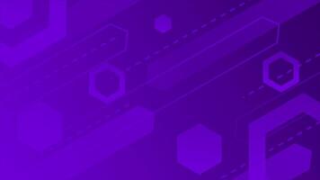 Simple and elegant multiple shape modern geometrical purple gradient background video