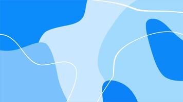 blue abstract shapes wavy pattern minimal background, minimal design background video