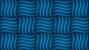 blue color digital square tiles background with shiny stripes video