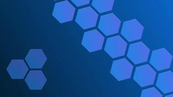 Abstract moving hexagon geometrical shapes minimal background , hexagon shapes background video