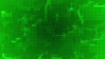 Grün Farbe Gittergewebe von verbinden Punkte und Linien futuristisch Technologie Hintergrund video