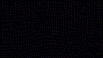simple hi-tech wiggly movement purple circular minimal dots on black background video