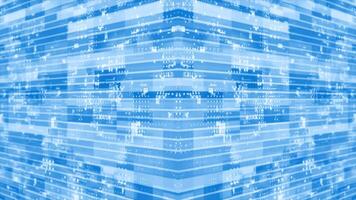3Dred striped box pattern moving technology cyberspace background video