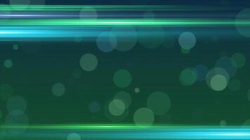 green and blue dual tone background with optical flares and colourful moving particles video