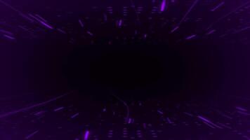 abstrato tecnologia grande dados fundo conceito, oi-tech brilhando partículas futurista fundo video