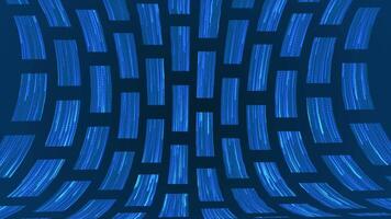 3D rotating box pattern background, blue 3d background video