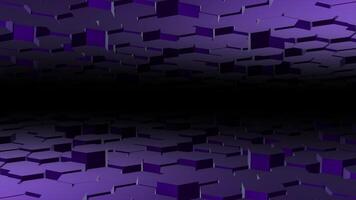 Hi-tech 3d hexagon shapes futuristic technology background video