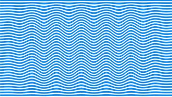 Royal bleu et blanc ondulé rayures minimal arrière-plan, rayures l'eau vague mouvement video