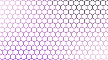 Futuristic purple surface hexagons tiles. Trendy simple and minimal geometrical hexagon background video
