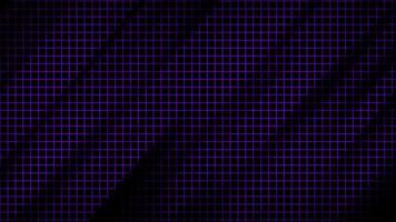 Abstract dynamic purple grid background .Diagonal motion waves dark background video