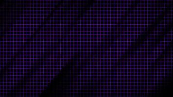 Abstract dynamic purple grid background .Diagonal motion waves dark background video