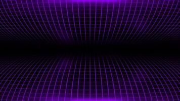 Hi-tech purple square pattern futuristic technology grid on black background video