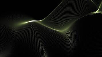 Abstract glowing Line Particles Wave dark Background . Abstract pattern futuristic hi-tech Particles Background video