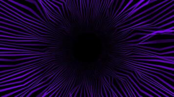 abstract hi-tech wiggling parallel lines on black background, futuristic dark tunnel background video