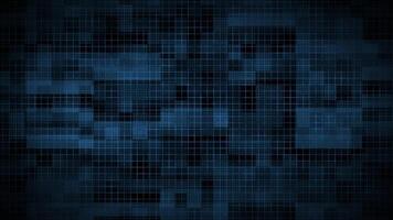 blue abstract geometric shapes technology background, grid texture tech background video