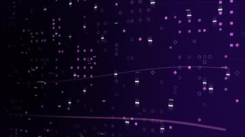 Abstract technology big data background concept, hi-tech glowing particles futuristic background video