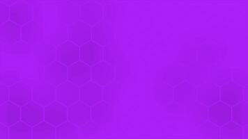 Simple and elegant purple color hexagonal pattern futuristic minimal background video