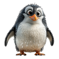 ai generiert Pinguin Porträt süß 3d Design, generativ ai png