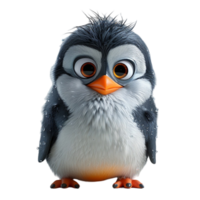ai generiert Pinguin Porträt süß 3d Design, generativ ai png