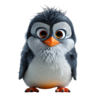 ai gegenereerd pinguïn portret schattig 3d ontwerp, generatief ai png