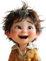 ai generato 3d illustrazione di adorabile carino bambino personaggi, generativo ai png