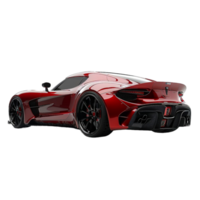 AI generated 3d illustration of sports car, generative ai png