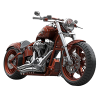 ai generiert 3d Illustration von Motorrad, generativ ai png