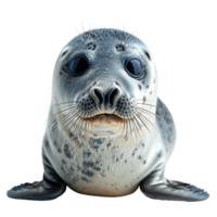 ai gerado foca isolado em transparente fundo png