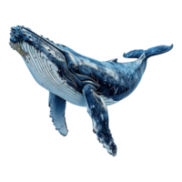 AI generated Whale isolated on transparent background png