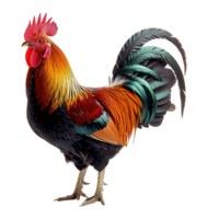 ai generado gallo aislado en transparente antecedentes png