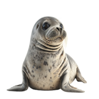 ai gerado foca isolado em transparente fundo png