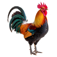 ai generado gallo aislado en transparente antecedentes png