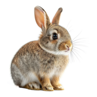 ai généré mignonne lapin isolé sur transparent Contexte png